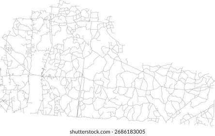 EUA Geórgia Estado Echols County Estradas