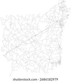 Estados Unidos da Geórgia Estado Franklin County Roads