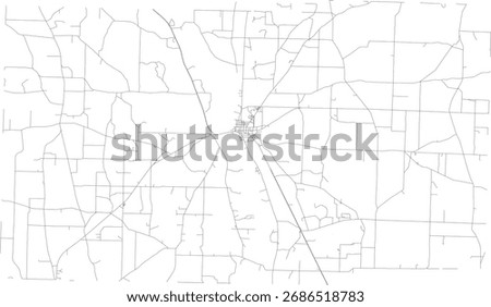 US Georgia State Miller County Roads