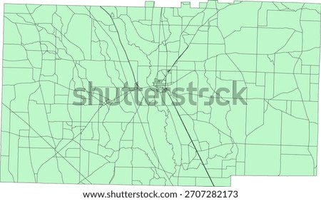 US Georgia State Miller County Vector Census Block 2020 vector Tabulation (Census) Block