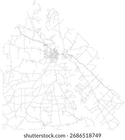EUA Geórgia Estado Pulaski County Roads