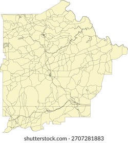 US Georgia State Talbot County Vector Census Block 2020 vector Tabulation (Census) Block