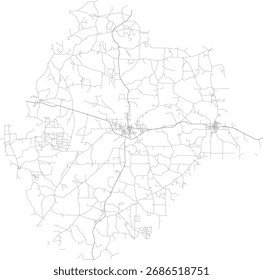 Estados Unidos da Geórgia Taylor County Roads