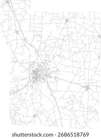 US Georgia State Thomas County Roads