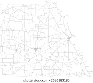 US Georgia State Carreteras del Condado de Wilcox
