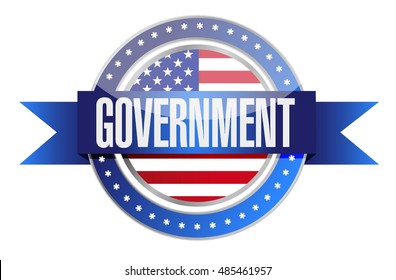 Us Government Seal Illustration Design Graphic Over White