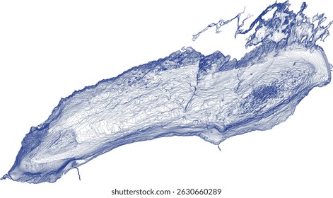 US Great Lakes bathymetry Lake Ontario