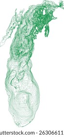 US Great Lakes bathymetry Lake Michigan