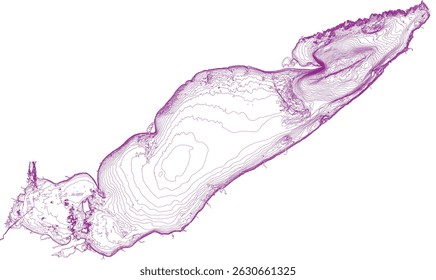 US Great Lakes bathymetry Lake Erie