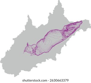 US Great Lakes bathymetry Lake Erie and Erie Basin