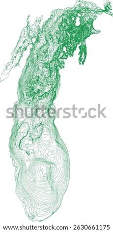 US Great Lakes bathymetry Lake Michigan