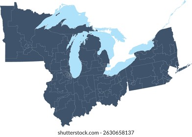 US Great Lakes Congressional Districts 118th Congress