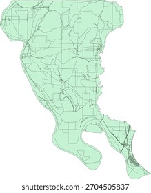 US Illinois State Alexander County Vector Census Block 2020 vector Tabulation (Census) Block
