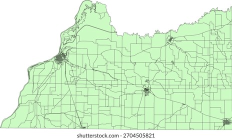 US Illinois Estado Cass County Vetor Census Block 2020 vetor Tabulação (Censo) Bloco