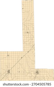 US Illinois State Ford County Vektor Census Block 2020 Vektor Tabulation (Census) Block