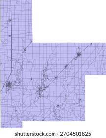 Bloque del censo de Vectores del estado de Illinois del condado de Montgomery Bloque de tabulación de Vectores (censo) de 2020