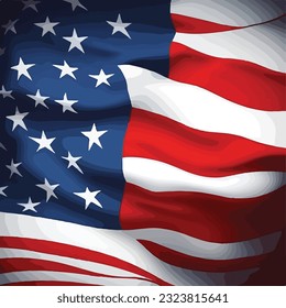 us independence day background, american flag vector background