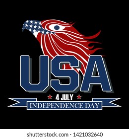 US independence day. element independence day united state of america. independence day of the united states on July 4th. vector