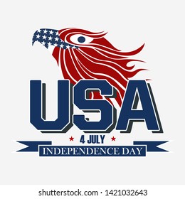 US independence day. element independence day united state of america. independence day of the united states on July 4th. vector