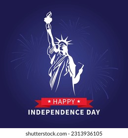 US Independence Day. Happy Independence day Vector. 4th of July United States Independence Day.