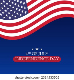 US Independence Day. Happy Independence day Vector. 4th of July United States Independence Day.
