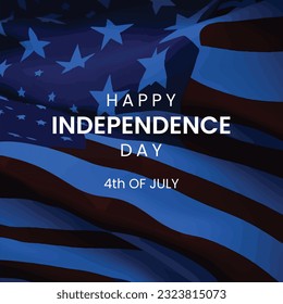 post en medios sociales del día de la independencia de estados unidos, afiche del día de la independencia estadounidense