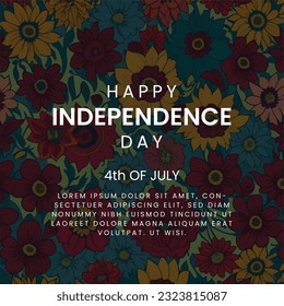 us independence day social media post, american independence day poster design