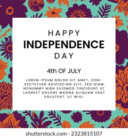 us independence day social media post, american independence day poster design