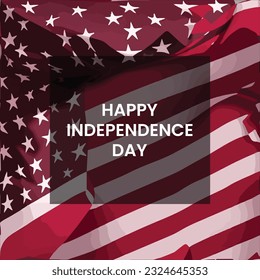 us independence day social media post. american independence day vector poster design.