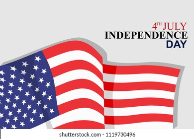 US Independent Day Vector Illustration. Suitable for greeting card, poster and banner.