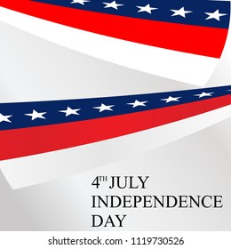 US Independent Day Vector Illustration. Suitable for greeting card, poster and banner.