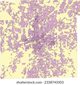 US Indiana State Marion County Subdivision Boundaries