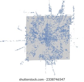 US Indiana State Marion County Indianapolis Pedestrian Network with Marion County outline