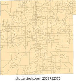 US Indiana State Marion County Precincts