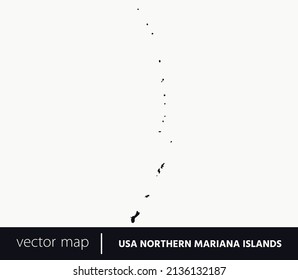 U.S Inhabited territories. Northern Mariana Islands vector map . you can use it for any needs.