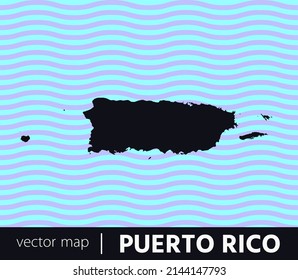 U.S Inhabited territories. Puerto Rico vector map. you can use it for any needs.	