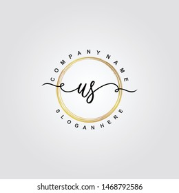 US Initial beauty floral logo template