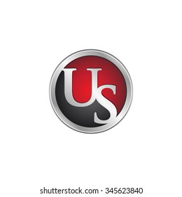 US initial circle logo red