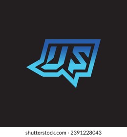 US initial inspiration logo design esport and gaming clan ideas