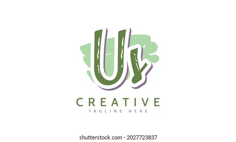 US Initials, handwriting logo vector