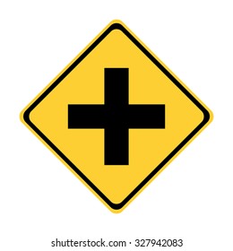 U.S. Intersection Ahead Sign