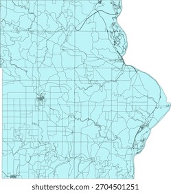 Bloque del censo de Vectores del condado de Allamakee del estado de Iowa Bloque de tabulación de Vectores (censo) de 2020