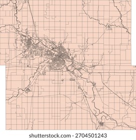 US Iowa State Black Hawk County Vector Census Block 2020 vector Tabulation (Census) Block