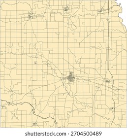 Bloque del censo de Vectores del condado de Washington del estado de Iowa Bloque de tabulación de Vectores (censo) de 2020