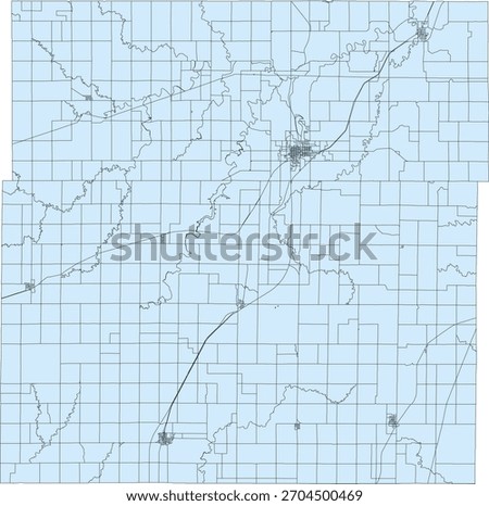 US Kansas State Anderson County Vector Census Block 2020 vector Tabulation (Census) Block