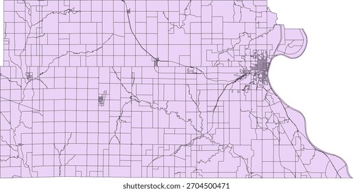 US Kansas State Atchison County Vektor Census Block 2020 Vektor Tabulation (Census) Block