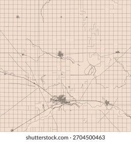 US Kansas Estado Barton County Vetor Census Block 2020 vetor Tabulação (Censo) Bloco