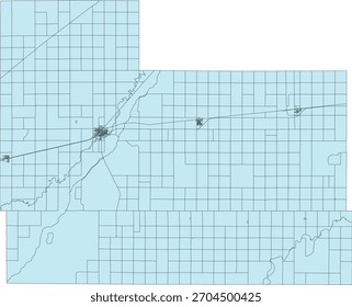 US Kansas State Edwards County Vetor Census Block 2020 vetor Tabulação (Censo) Bloco