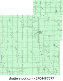 EUA Kansas Estado Jackson County Vetor Census Block 2020 vetor Tabulação (Censo) Bloco