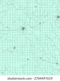 US Kansas State Nemaha County Vector Census Block 2020 vector Tabulation (Census) Block